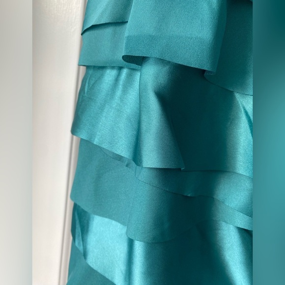 Loft Teal Blue Mixed Media Tank Top Size S - Picture 5 of 5